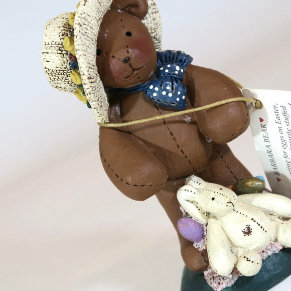 GAIL LAURA Barbara Calendar Bears April 1993 Easter Limited Edition Series B - Picture 11 of 12